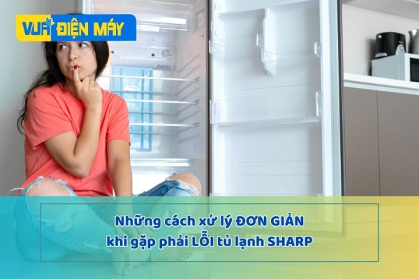 Những cách xử lý đơn giản khi gặp phải lỗi tủ lạnh Sharp