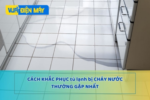 KHẮC PHỤC NHỮNG TRƯỜNG HỢP TỦ LẠNH BỊ CHẢY NƯỚC THƯỜNG GẶP NHẤT
