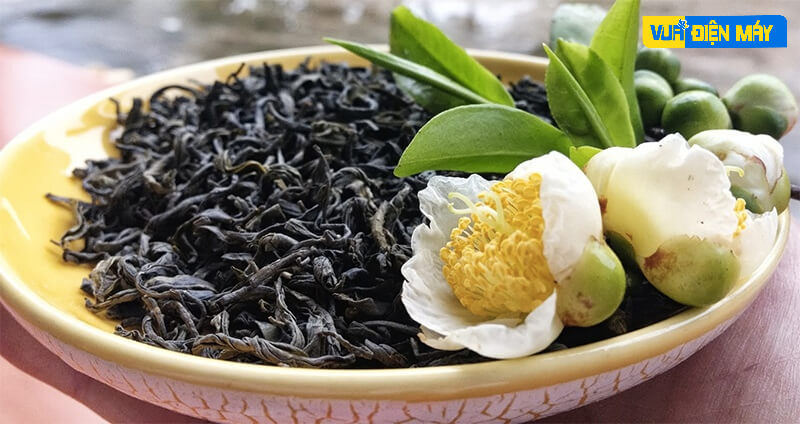 khử mùi tủ lạnh bằng trà