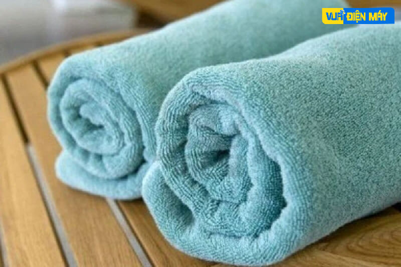 khử mùi tủ lạnh bằng khăn bông