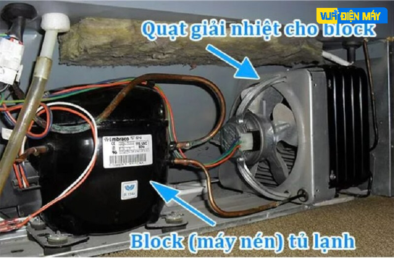 Block tủ lạnh bị hỏng