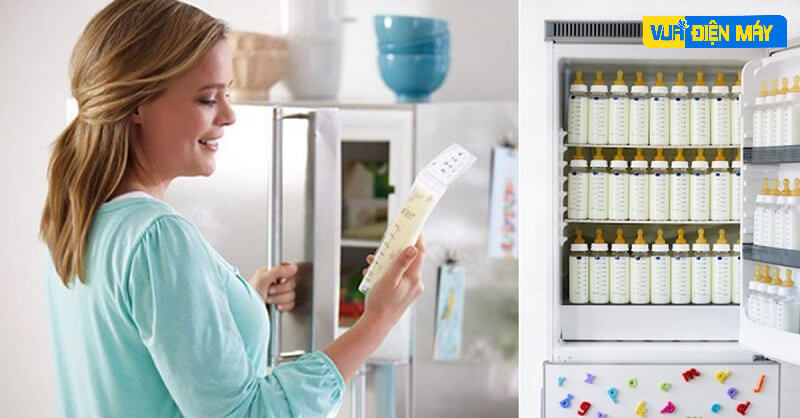 lưu ý khi bảo quản sữa mẹ trong tủ lạnh