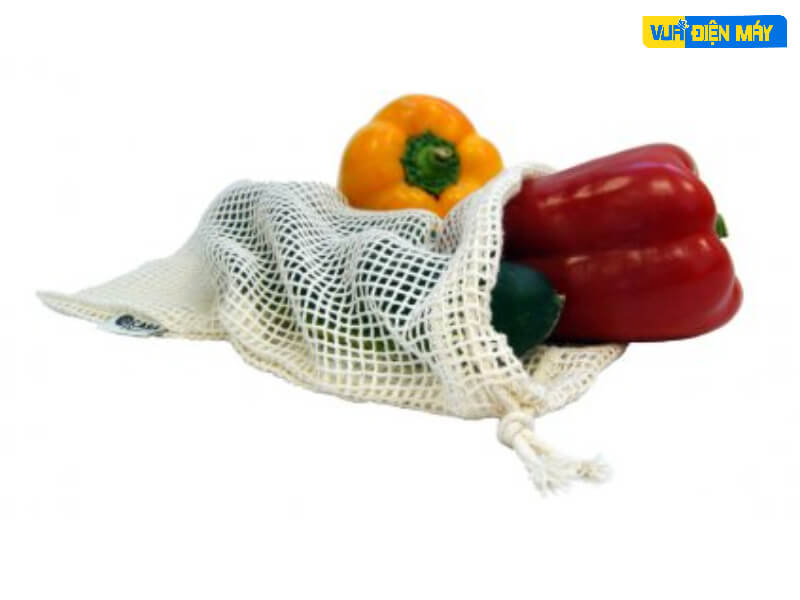 bọc trái cây trong túi lưới