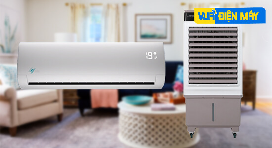 sử dụng kết hợp quạt để tăng độ lạnh