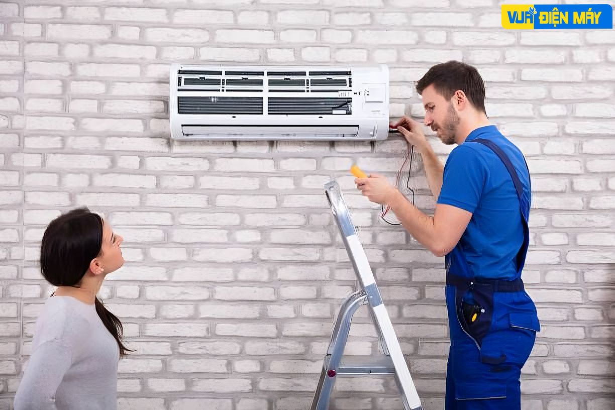 Quy trình sửa chữa lắp đặt, vệ sinh tại vua điện máy