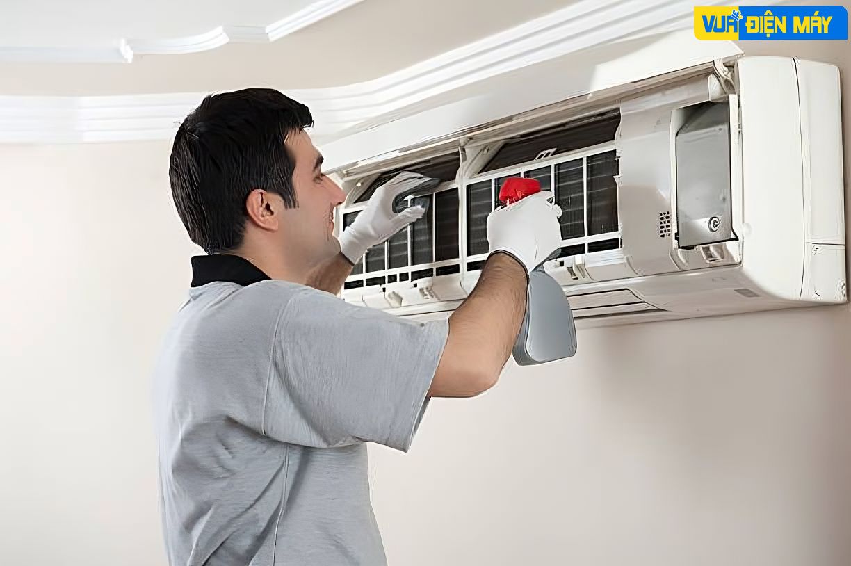 Quy trình sửa chữa lắp đặt, vệ sinh tại vua điện máy