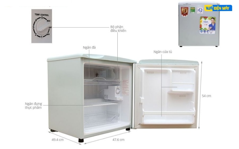 Tủ lạnh nhỏ Aqua